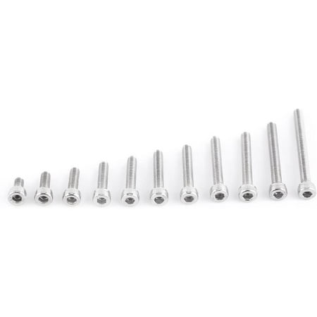 100pcs 304 Stainless Steel Hex Socket Cap Head Screws Fastener M325 M3 x 6/8/10/12/14/16/18/20/22/25/30mm 100pcs 304 Stainless Steel Hex Socket Cap Head Screws Fastener M325 M3 x 6/8/10/12/14/16/18/20/22/25/30mm